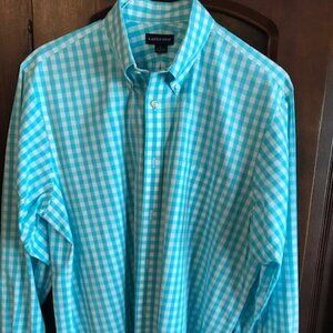 LANDS' End Men's Long Sleeve Button Down Sport Shirt Size L